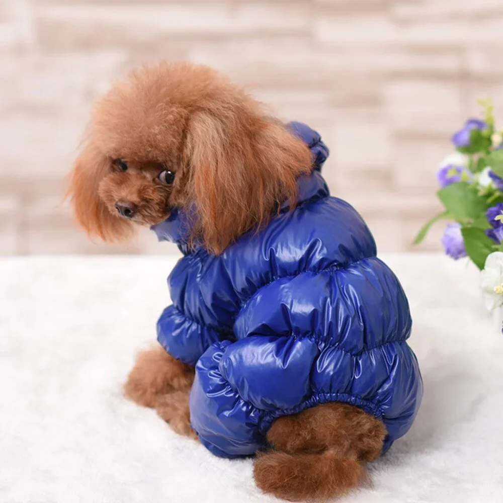 Blue XS Puppy‎ Thick Soft Warm Winter Waterproof Pet/Dog Fleece Lined Puff Coat